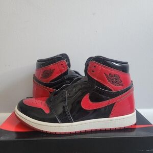 Air Jordan Black and Red High-Top Sneakers